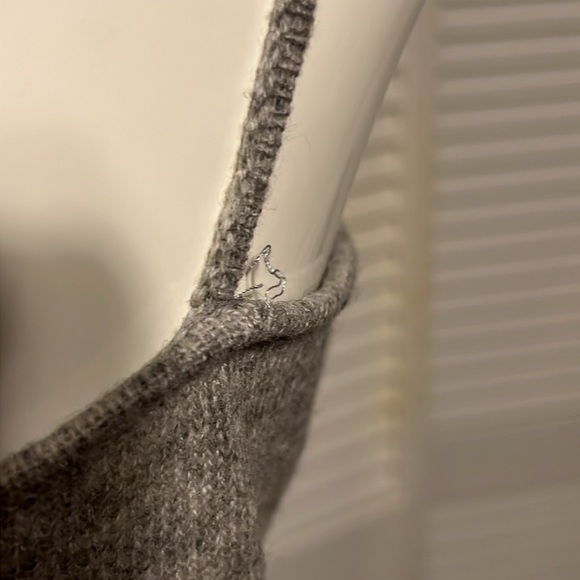 Neiman Marcus Cashmere Spaghetti Straps Tank Top Size Small Color Grey - Picture 8 of 11